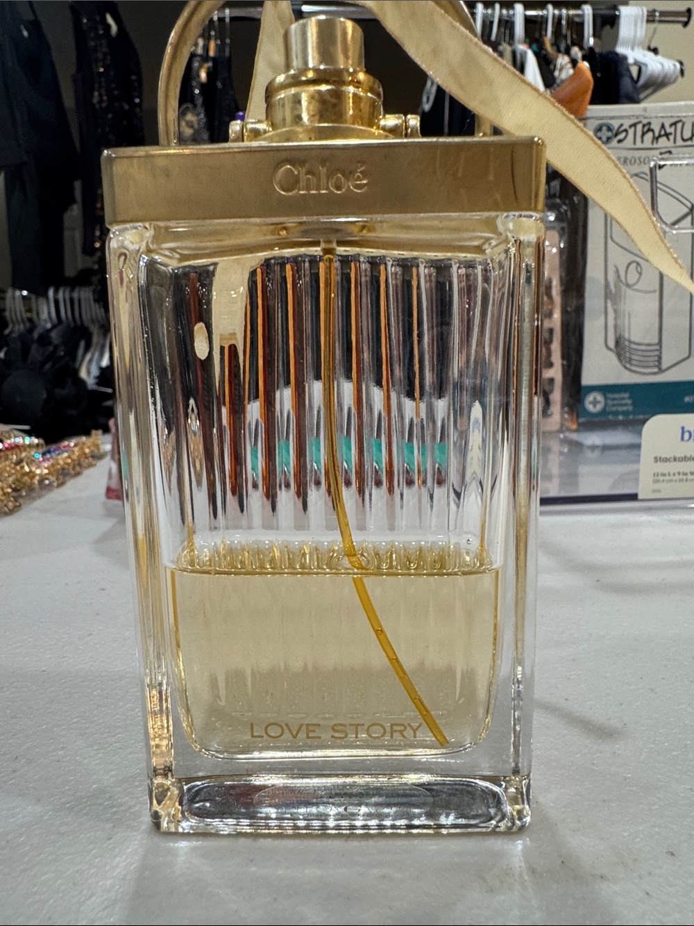 Chloé Love Story Eau de Parfum - Clear Glass Bottle with Gold Accents